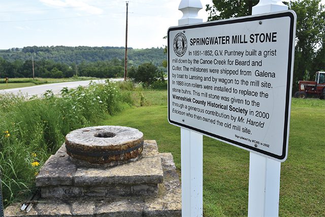 Last remaining stone from Springwater Mill
