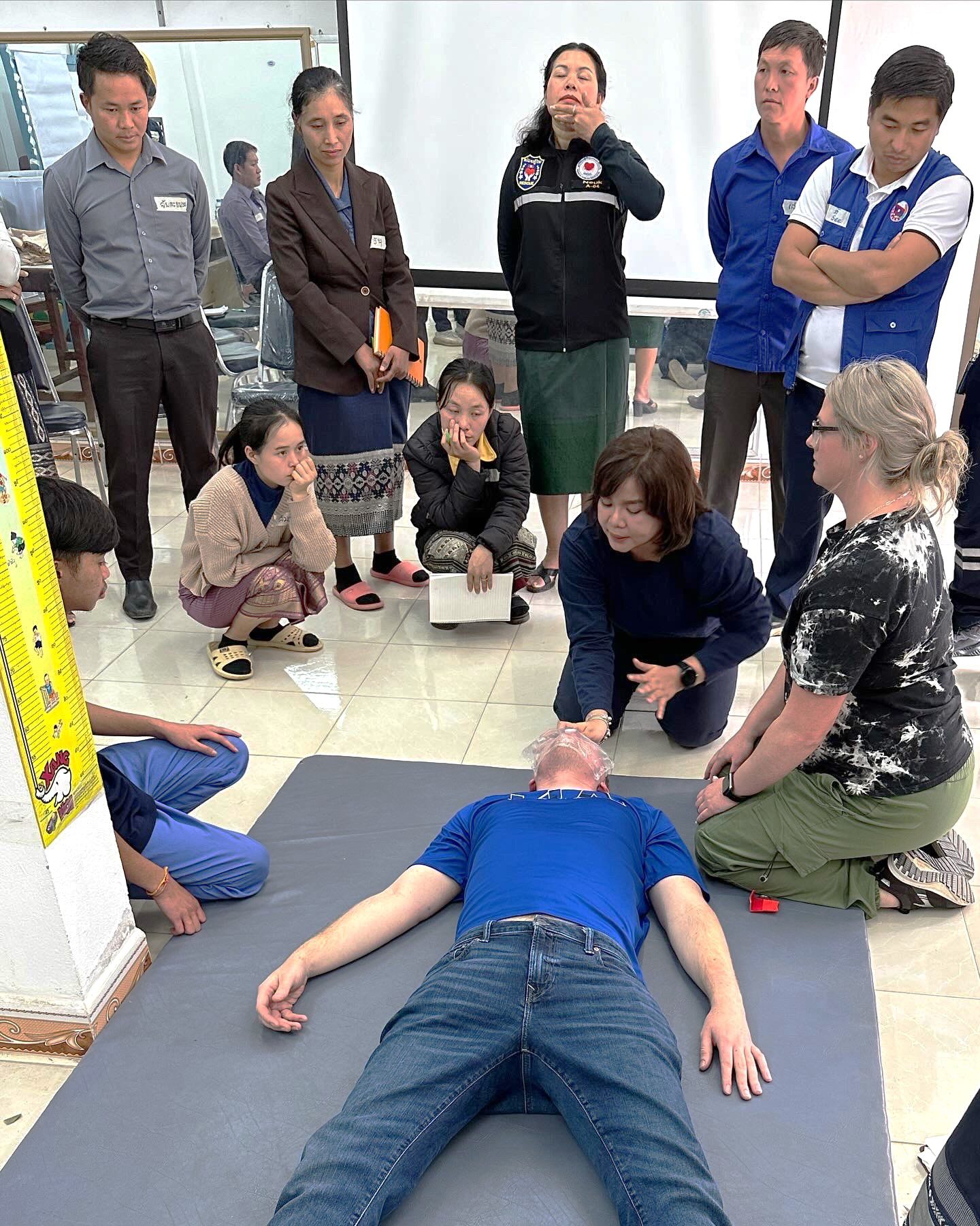 Laotians learn medical training