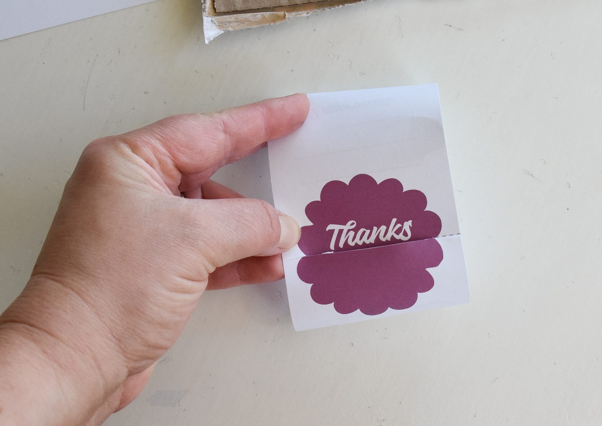 putting thank you cards together part 4